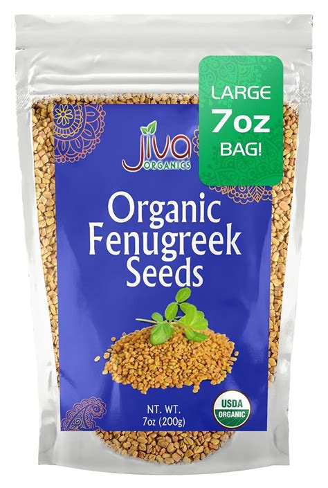 Amazon Jiva Organic Fenugreek Seeds Ounce Non Gmo Gluten