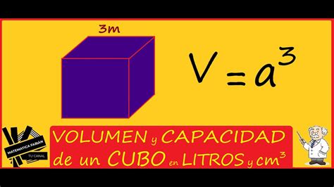 Calcular El Volumen Cm3 Y Capacidad En Litros De Una Figura O Cuerpo De Un Cubo Paso A