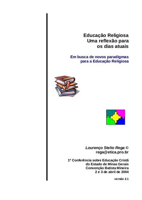 PDF Educação Religiosa Uma reflexão para os dias PDF file ensino é