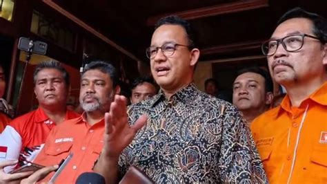 Diusung Partai Buruh Dalam Pilkada Jakarta Anies Baswedan Ucapkan