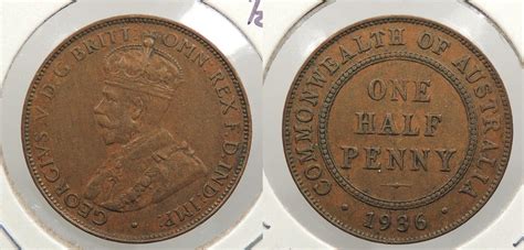 Australia George V Half Penny Australian Oceanian Coins