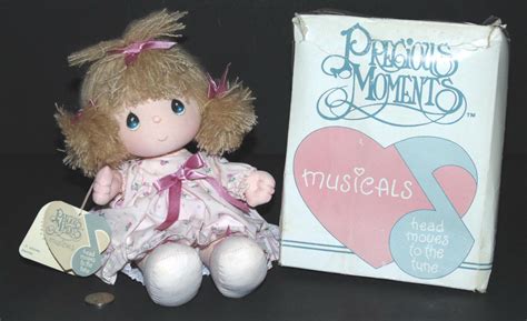 Vintage 1985 Precious Moments Applause Musical Windup Rare Carrie Doll 16500 1858623552