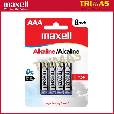 TRIMAS Original Maxell Alkaline AA AAA Long Lasting Heavy Duty