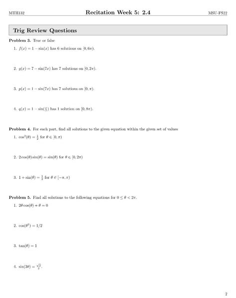 Solved 1 F X 1−sin X Has 6 Solutions On [0 6π 2