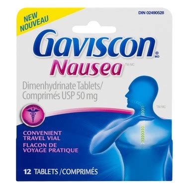 Gaviscon Nausea Dimenhydrinate Tablets – Click Pharmacy