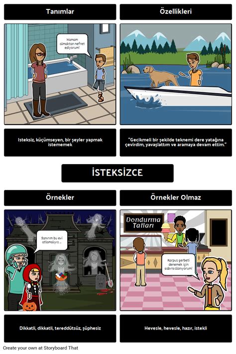 Kırmızı Kayık Kelime Bilgisi Storyboard by tr examples