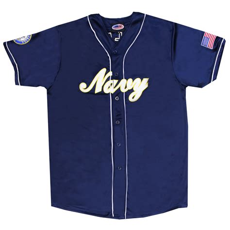 officially licensed  navy baseball jersey