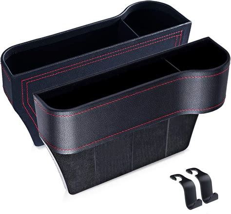 Car Seat Gap Organiser Side Gap Pocket PU Leather Car Tidy Organiser