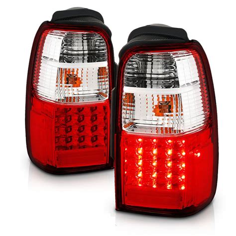 Toyota Runner Euro Style Led Tail Lights Red Clear