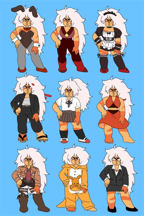 Jasper Outfits Steven Universe