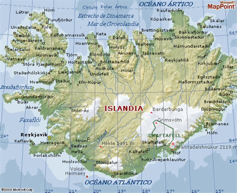 Mapa Geogr Fico De Islandia Y Geograf A De Islandia