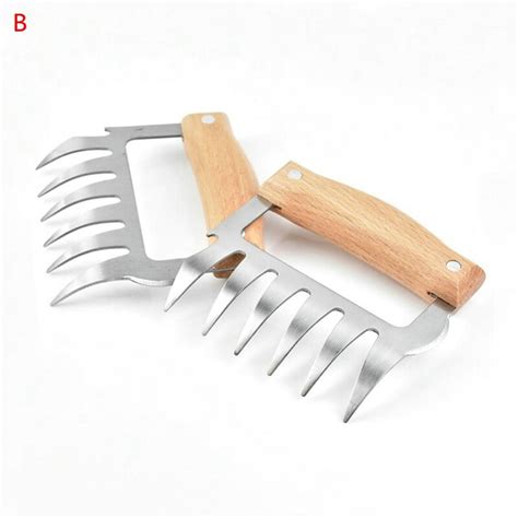 Pieces Of Stainless Steel Barbecue Fork With Woo Vicedeal