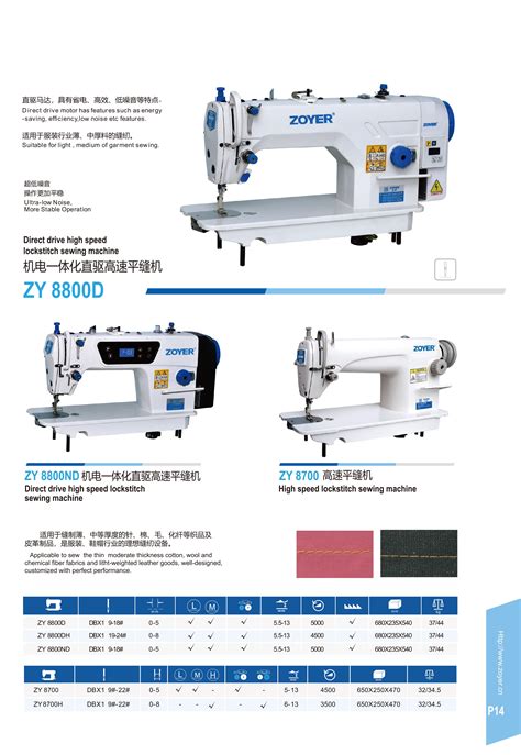 Zy Nd Zoyer Direct Drive Lockstitch High Speed Industrial Tailor