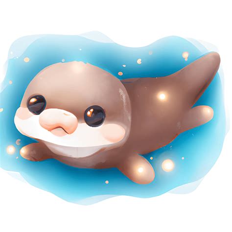 3d Cute Platypus Clipart With Watercolor Illustration · Creative Fabrica