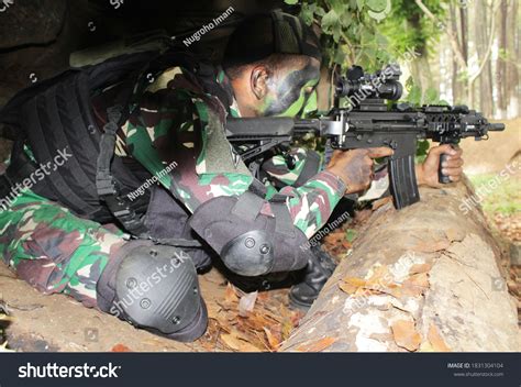 Asian Male Soldier Indonesian Army Training Stock Photo 1831304104 | Shutterstock