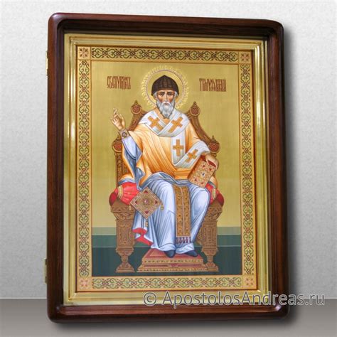 Икона Спиридон Тримифунтский, епископ, святитель — купить рукописную ...