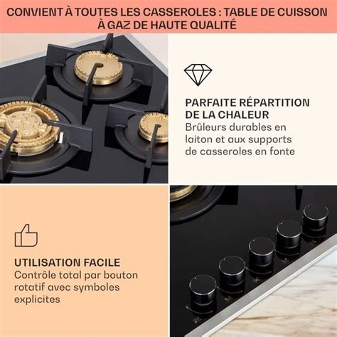 Ehskzjh Tables De Cuisson Gaz Plaque De Cuisson Gaz Br Leurs