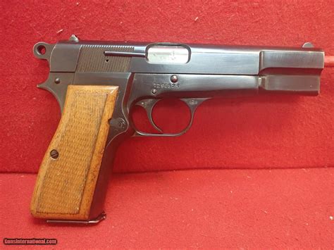 Browning Hi Power 9mm 45 Barrel Semi Auto Pistol T Series 1960s Mfg Belgian Made Sold