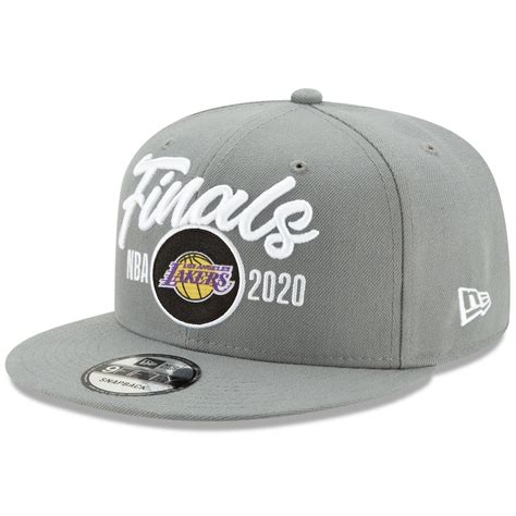 New Era Los Angeles Lakers Gray 2020 Nba Finals Bound Locker Room