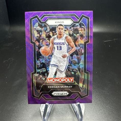 Keegan Murray Purple Wave 2023 24 Panini Prizm Monopoly 78 Sacramento