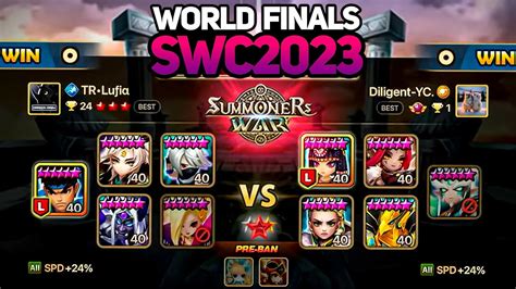 Diligent Vs Lufia Bo Swc World Finals Summoners War Youtube