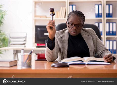 Black female lawyer in courthouse Stock Photo by ©Elnur_ 254491774