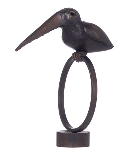 Jef Claerhout A Bird Sitting On A Ring MutualArt