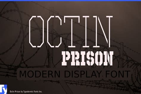 Octin Prison Font Di Freebies · Creative Fabrica