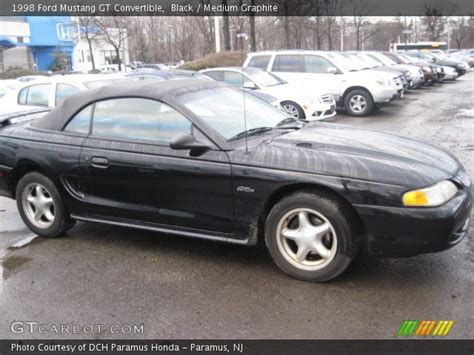 Black 1998 Ford Mustang Gt Convertible Medium Graphite Interior