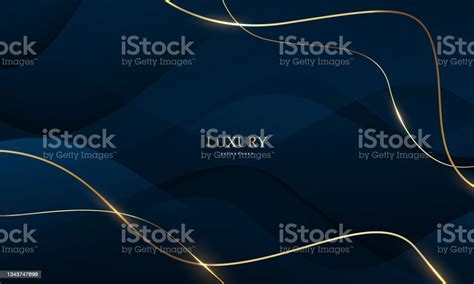 Abstract Black Blue Line Arts Background Luxury White Gold Modern Stok Vektör Sanatı And Arka