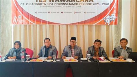 Timsel Lakukan Seleksi Wawancara Calon Anggota Kpu Provinsi Jambi