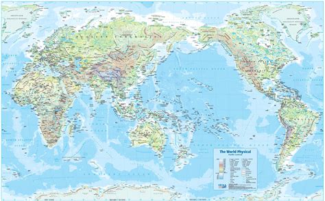 Pacific Centred Map Of The World United States Map