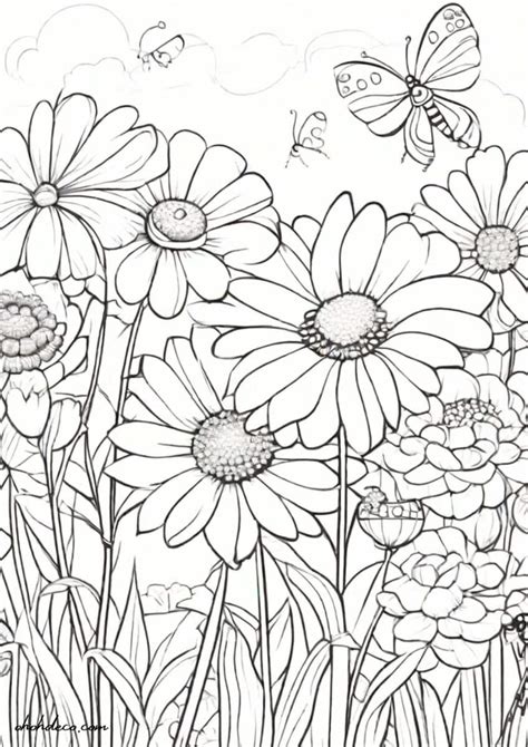 Explore The Beauty Of Spring With These Free Coloring Pages