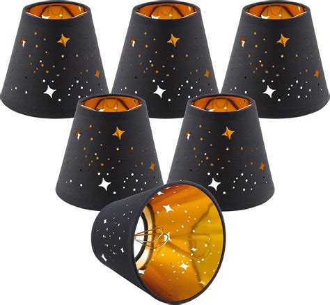 Senmao Home Decor Chandelier Shades Set Of 6 Small Lamp Shades Clip On