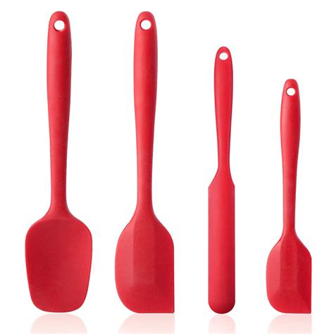 Silicone Spatula 4 Piece Set Food Grade Silicone Material BPA Free