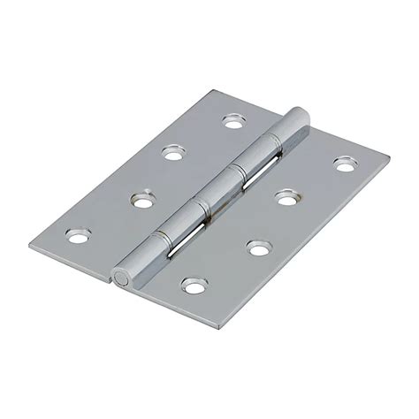 Timco Double Washered Brass Hinges Polished Chrome 102 X 67 Diy At Bandq