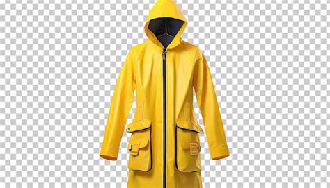 Premium Psd Yellow Raincoat Isolated On Transparent Background