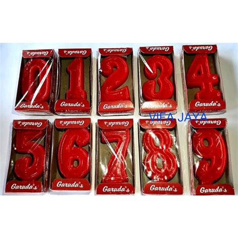 Jual Lilin Angka Ulang Tahun Garuda Merah Shopee Indonesia