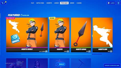 Naruto Bundle In Fortnite Finally Youtube