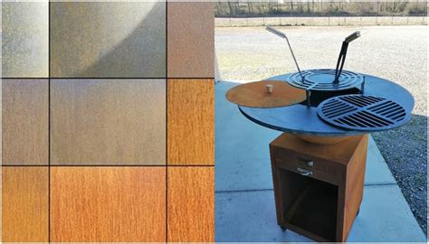 Elevate Outdoors Custom Corten Steel BBQ Grills