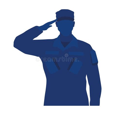 Silhouette of a US Army Man Stock Vector - Illustration of hero, army ...