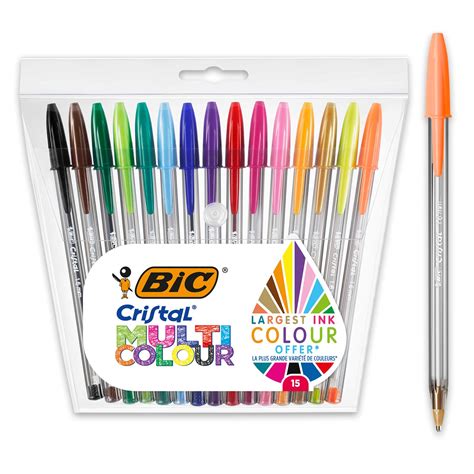 Bic Cristal Multicolour Penne A Sfera Colorate Punta Larga Mm Set