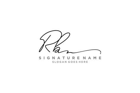 Initial Rb Letter Signature Logo Template Elegant Design Logo Sign