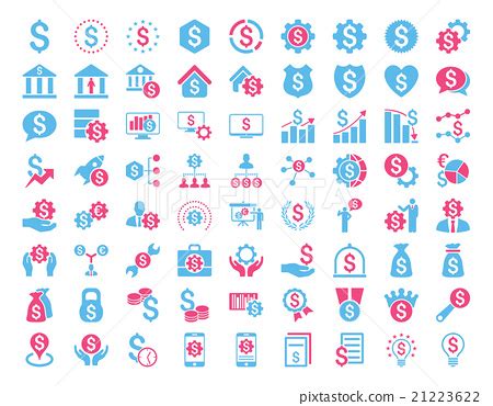 Financial Business Icon Set Stock Illustration 21223622 PIXTA