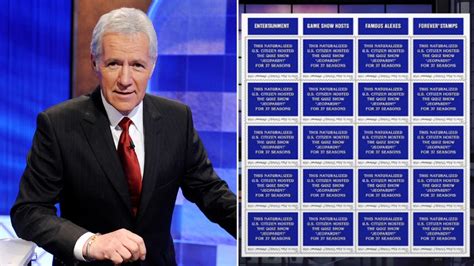 Late Jeopardy Host Alex Trebek Honored With Usps Forever Stamp