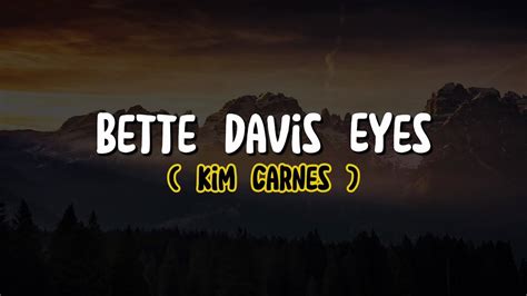 Kim Carnes Bette Davis Eyes Lyrics YouTube