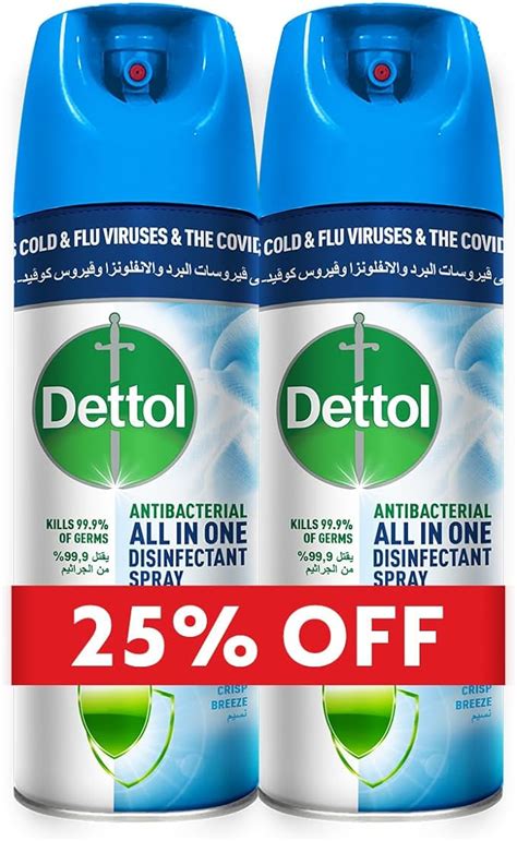 Dettol Crisp Breeze Antibacterial All In One Disinfectant Spray 450 Ml