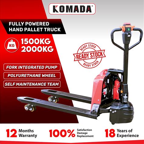 KOMADA CBD 1 5 2 Ton Fully Powered Hand Pallet Truck Hand Truck