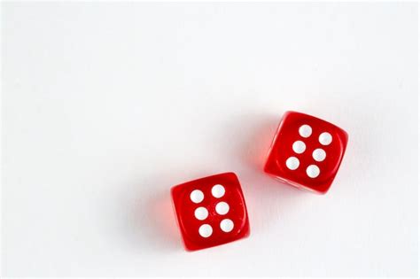 Premium Photo | Red dice isolated on the white background