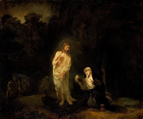 Christus Verschijnt Voor Maria Magdalena Noli Me Tangere Christ